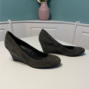 Franco Sarto Suede Wedges, Size 7.5